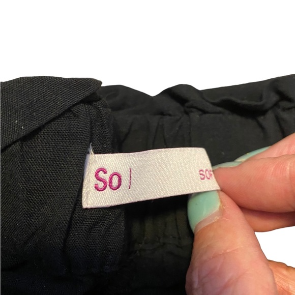 Black paper bag shorts - Picture 4 of 5